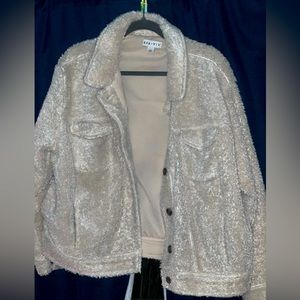 Ava-Viv oversized teddy jacket